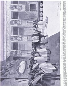 Cambises mata al toro sagrado (XXVII Dinastía), c.1920 de Henry Charles Seppings Wright